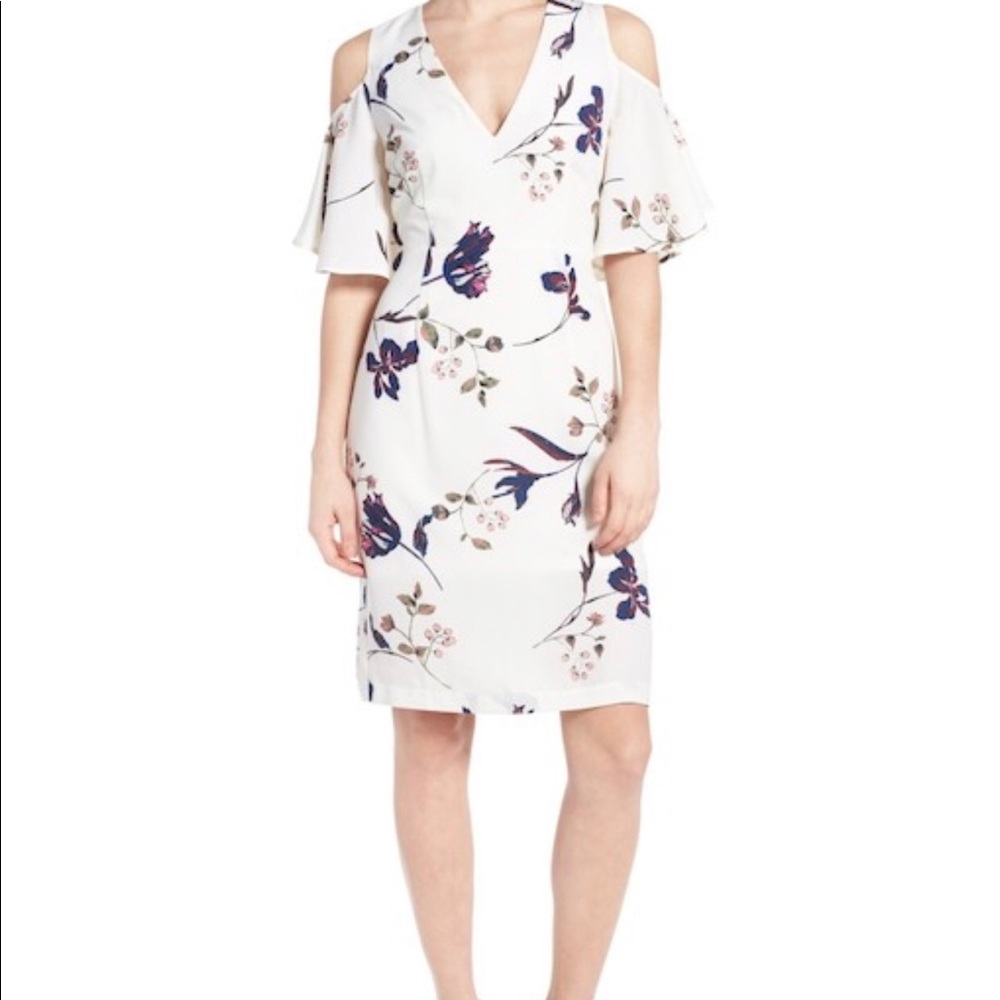 ⭐️NWT⭐️ Leith | Flutter sleeve cold shoulder dress